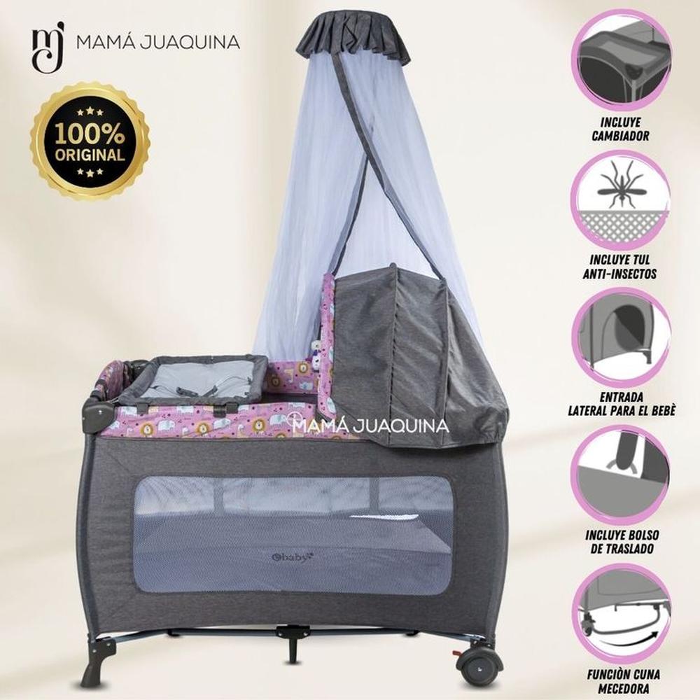 Cuna Corral de Lujo «KENDALL» Edición Limitada Pink