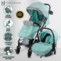 Coche de Paseo Maleta «DOLCE PRAGA» con Portabebé Turquesa