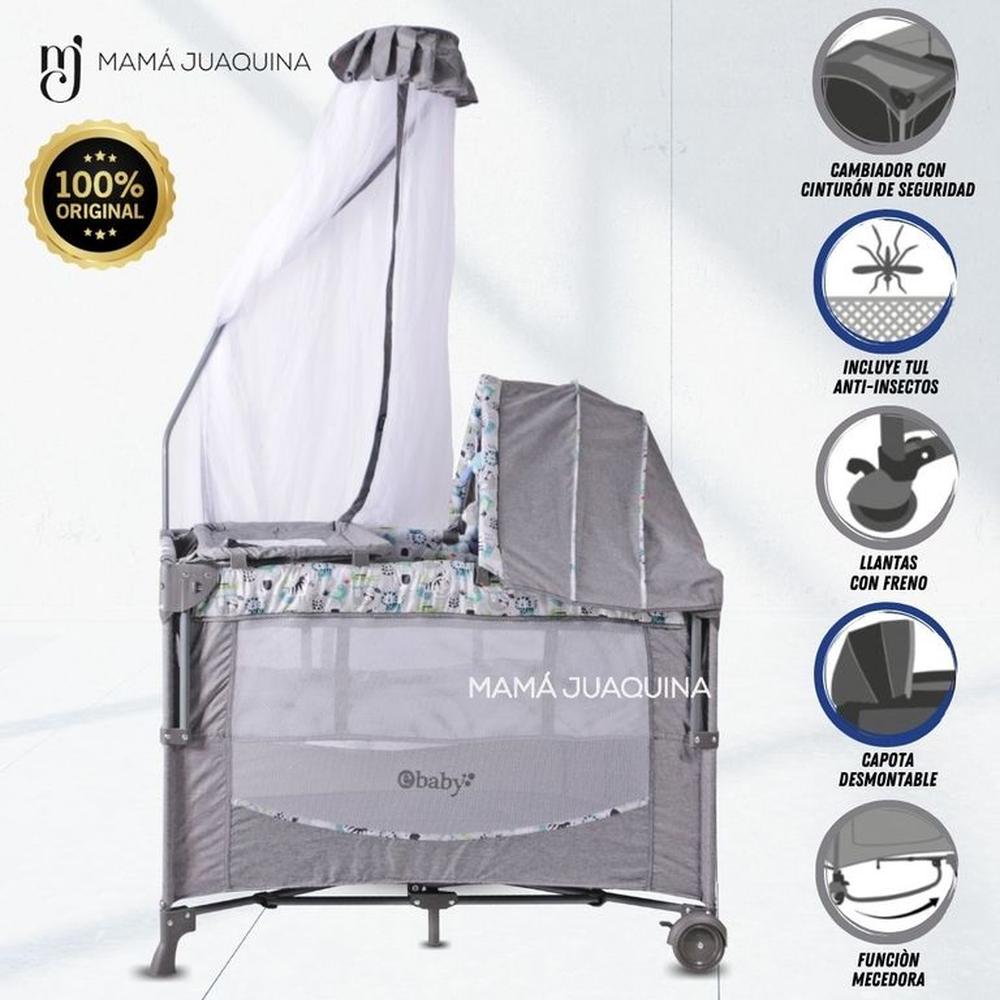 Cuna Corral de Lujo «FIYI» Edición Limitada Gray-Blue