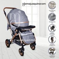 Coche Cuna De Lujo «ROMANI» Gray