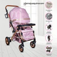 Coche Cuna De Lujo «ROMANI» Pink