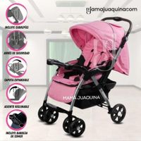 Coche Cuna De Lujo «YODIE» Pink