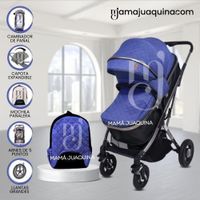 Coche Moisés con Mochila Pañalera STAR Blue