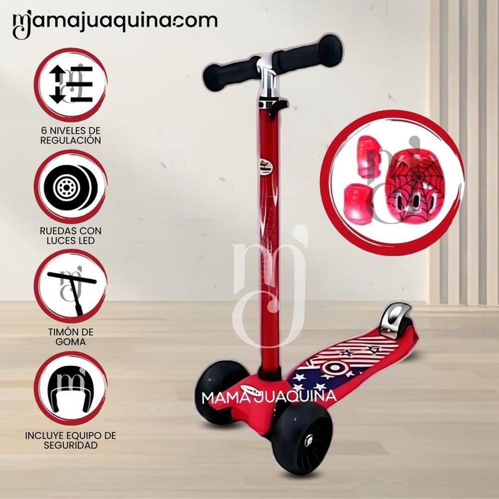 Scooter para Niños con Kit de Protección «RALEY RIDE» Black