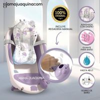 Bañera Plegable con Regadera «AQUABU» Purple