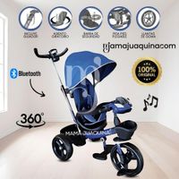 Triciclo Guiador con Musical «CHAMPION» Edición Limitada Blue