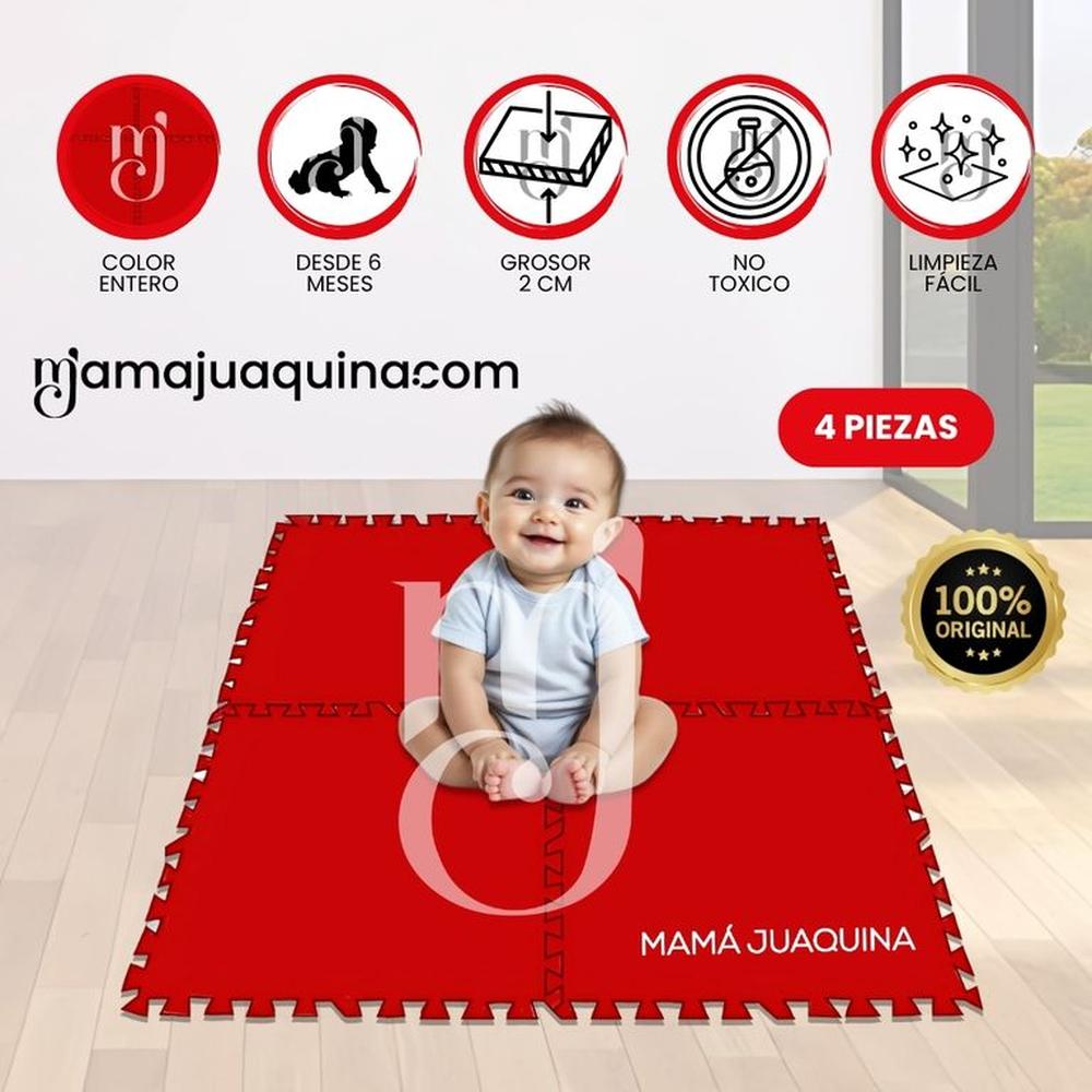Piso Rompecabezas para Bebés «COLOR FLOOR»  Red