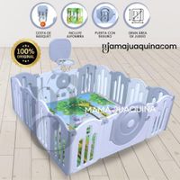 Corral Interactivo con Alfombra Plegable «DAYCAMP» Gray