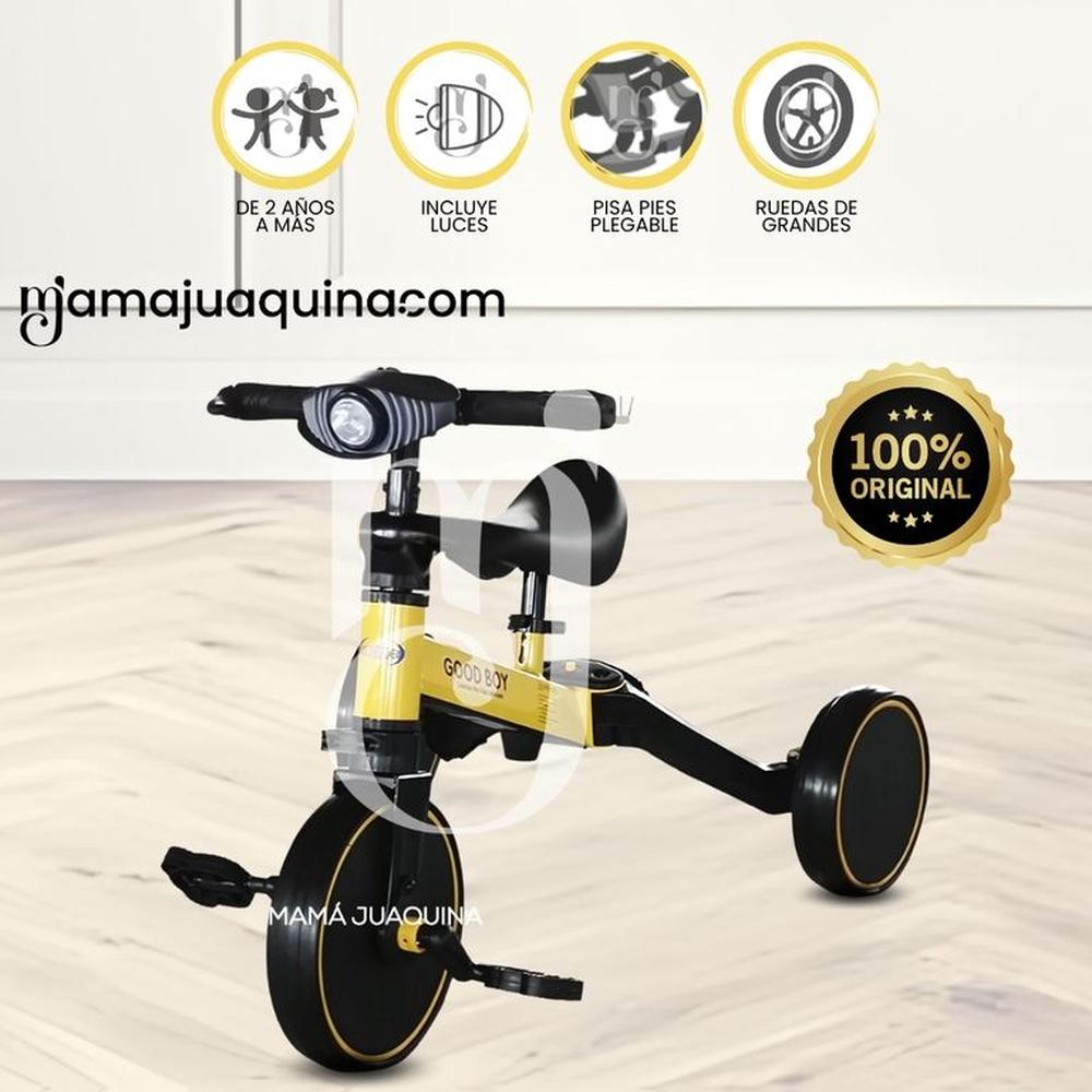 Triciclo Chavito para Niños «VOLTIN» de Lujo Yellow