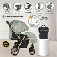 Coche Cuna de Lujo «VALEN PREMIUM» Green