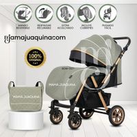 Coche Cuna de Lujo con Mochila Pañalera «TURQUIA II» Green