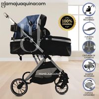Coche Moisés de Lujo «IBIZA» Edición Limitada Blue