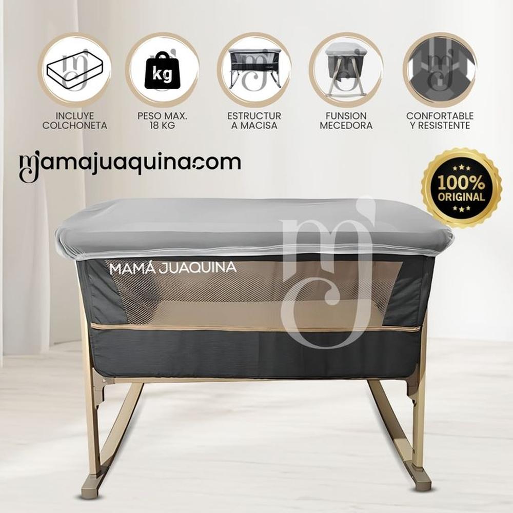 Cuna Colecho para Bebé con Colchoneta «SWEETY» Gray