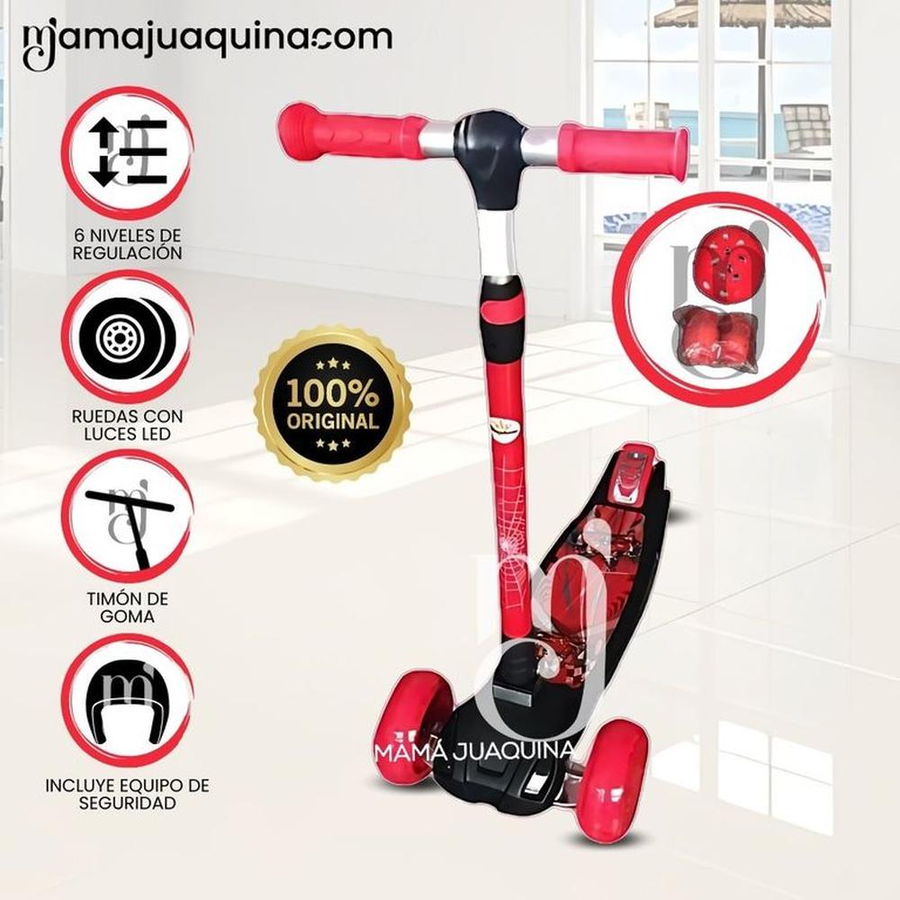 Scooter para Niños con Kit de Protección «FUNNY KIDS» Red