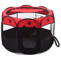 Corral Plegable XXL para Mascotas Rojo