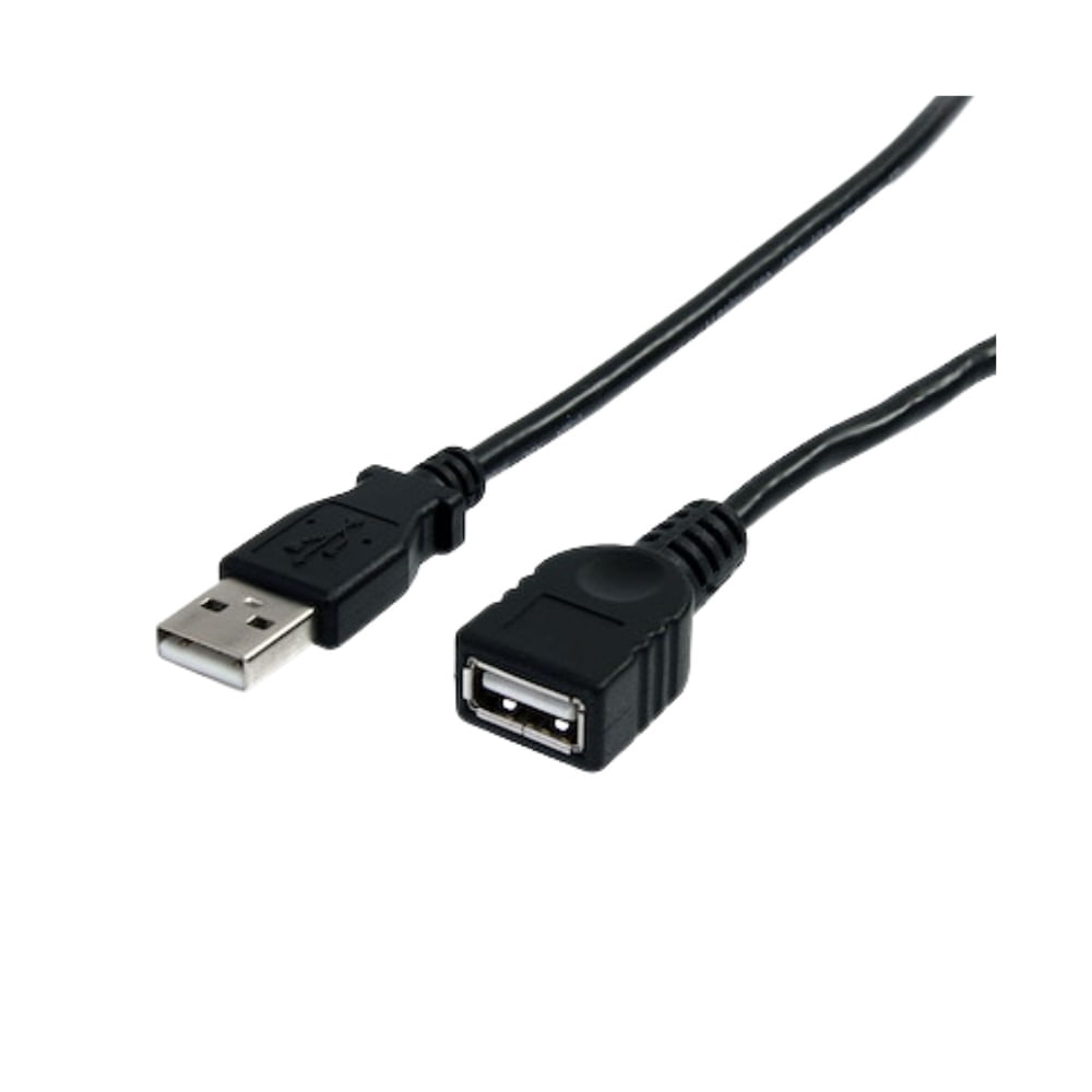 Cable Extension USB 2.0 Macho A Hembra - 10 Metros Negro Liso