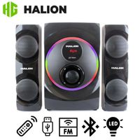 Parlante Halion HA-G63 Moon 2.1 Bluetooth con Subwoofer 6,5? y Luces RAINBOW