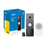 Timbre Smart Tapo D235 2K Cámara Sonido Bidireccional Noche Color 64GB