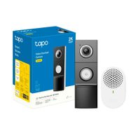 Timbre Smart Tapo D235 2K Cámara Detección IA Noche Color Audio 2vías