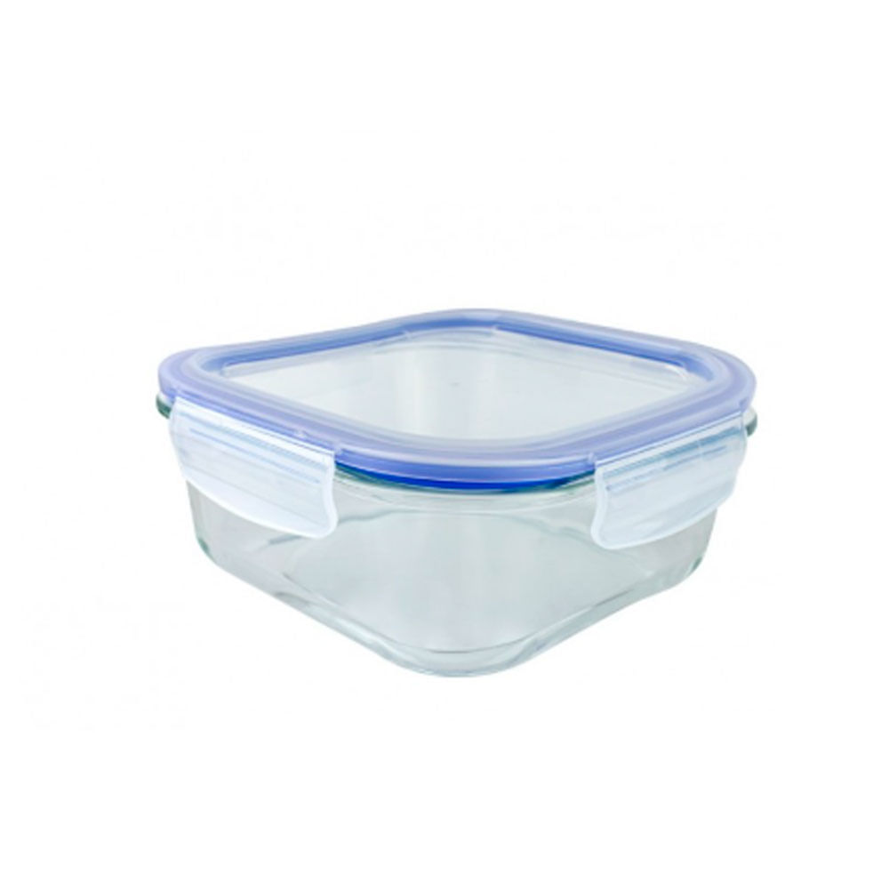 Taper G&G Cuadrado Hermetico 1000ml Tapa Color Variado