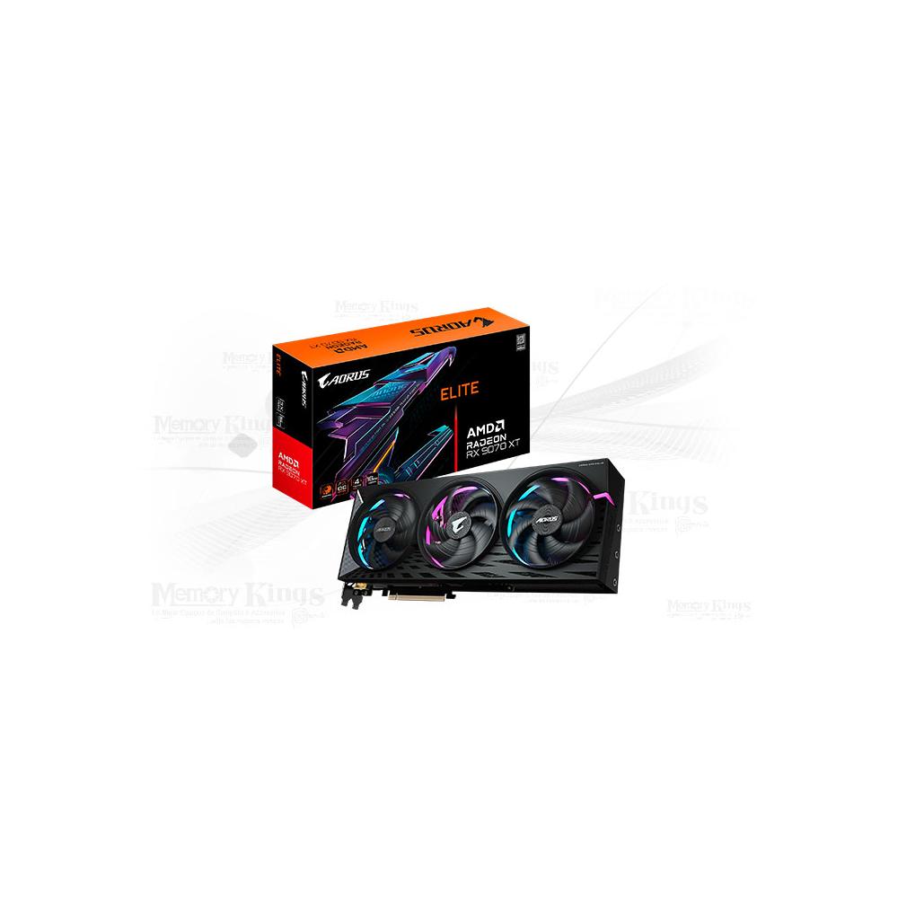 Tarjeta de video Gigabyte AORUS Radeon RX 9070 XT Elite 16GB GDDR6 PCI-E 5.0 para gaming extremo