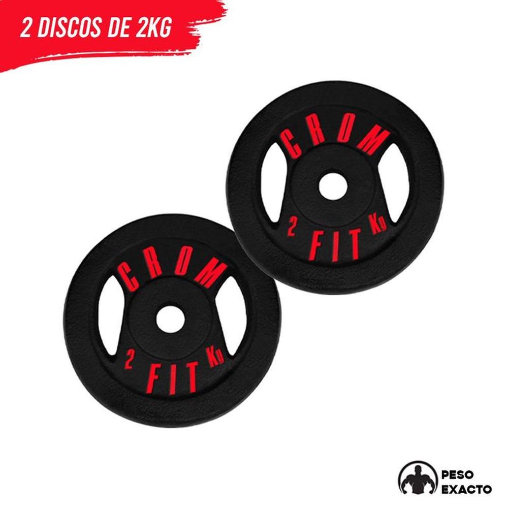 Pesas 2 Discos 2kg Peso Exacto Importados