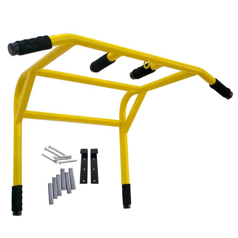 Barra Dominadas Premium 2 en 1 Uso Rudo 250kg Guantes