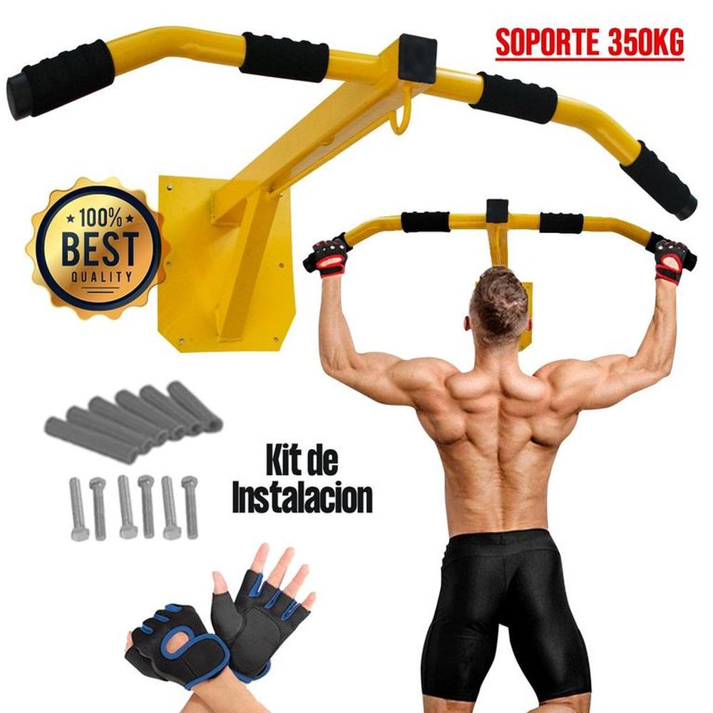 Rack Barra Dominadas Guantes