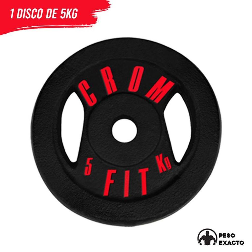 Disco de 5kg Redondo Peso Exacto