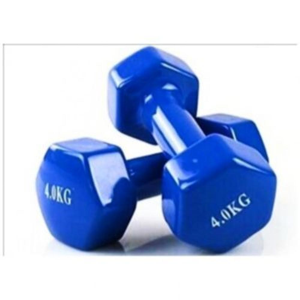 Pesas Mancuernas Plastificadas De 4kg