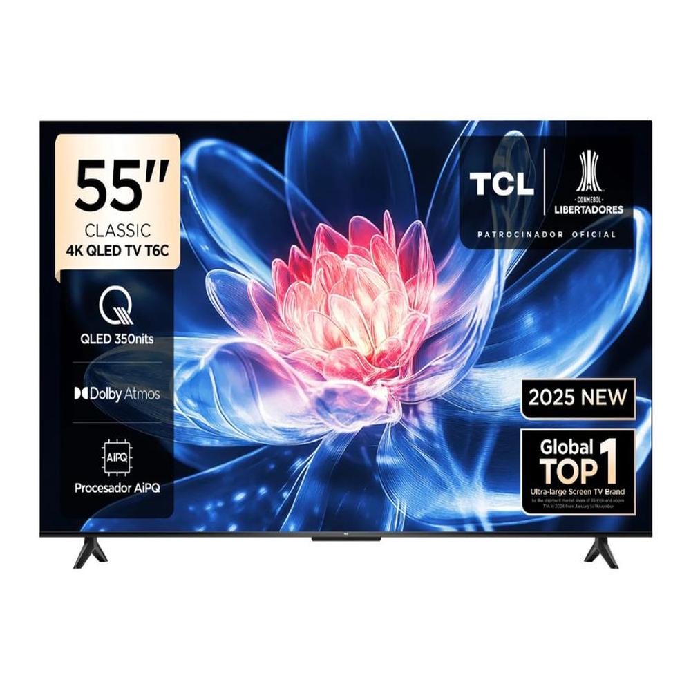 Televisor TCL 55 QLED Google TV 55T6C + Antena Digital