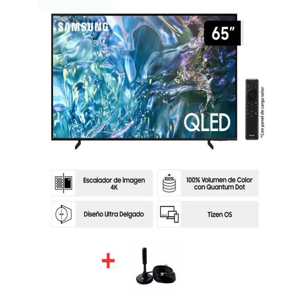 Televisor Samsung QLED 65 4K UHD Smart TV Tizen OS QN65Q60DAGXPE + Antena Digital