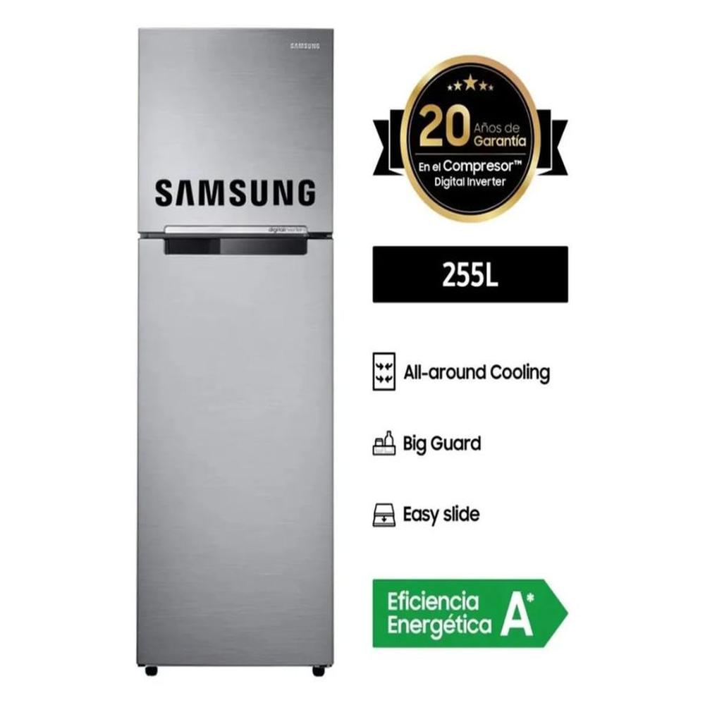 Refrigeradora Samsung Top Freezer 255 Litros Inox RT25FARADS8