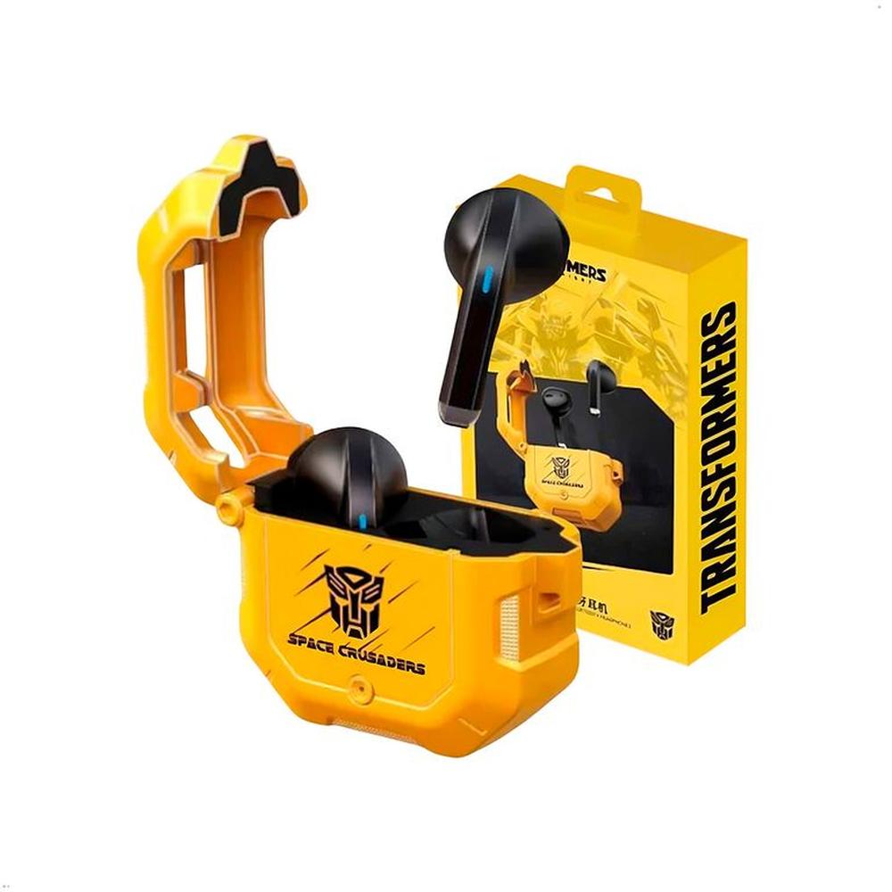Auriculares inalámbricos Bluetooth Transformers TF-T12 color amarillo