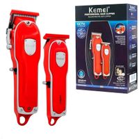 Máquina Corte Cabello Inalámbrica Kemei KM-3911 Combo Inalambrico