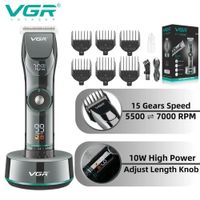 Maquina Para Cabello VGR 256 Display Base Pantalla Digital