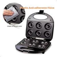 Máquina Mini Donas Antiadherente Raf R.247 850w 6 Donas