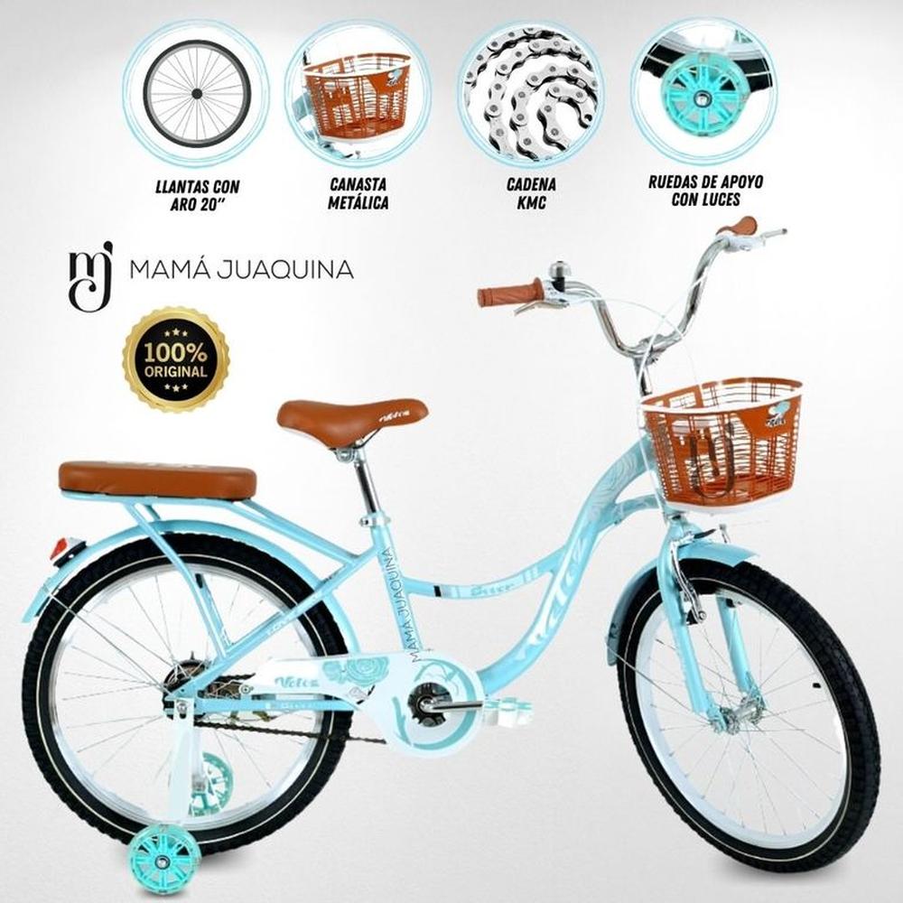 Bicicleta Para Niña Aro 20 «LADY» Turquesa