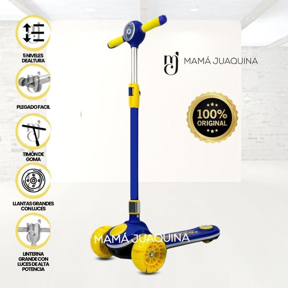 Scooter con Faro para Niños «S ELITE» Yellow Blue