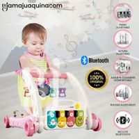 Caminador Musical 2 en 1 «PIANO WALK» de Lujo Pink