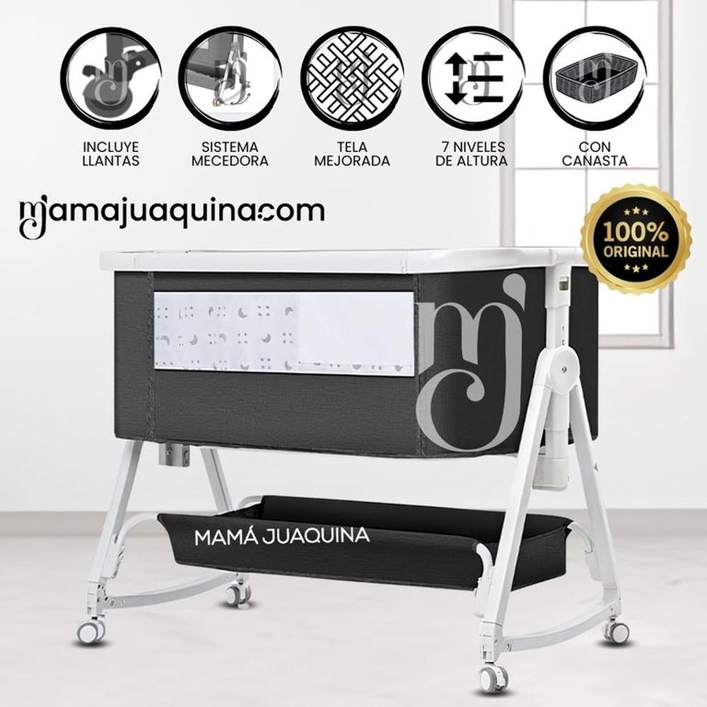 Cuna Colecho Mecedora 2 en 1 «PLATINIUM DUDU» Black