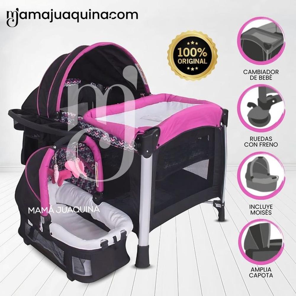 Cuna de Lujo «CINDERELLA» con Moisés Pink