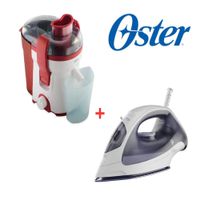 Extractor de jugos 500ml  Oster FPSTJE316R + PLANCHA OSTER GCSTBS3802-053