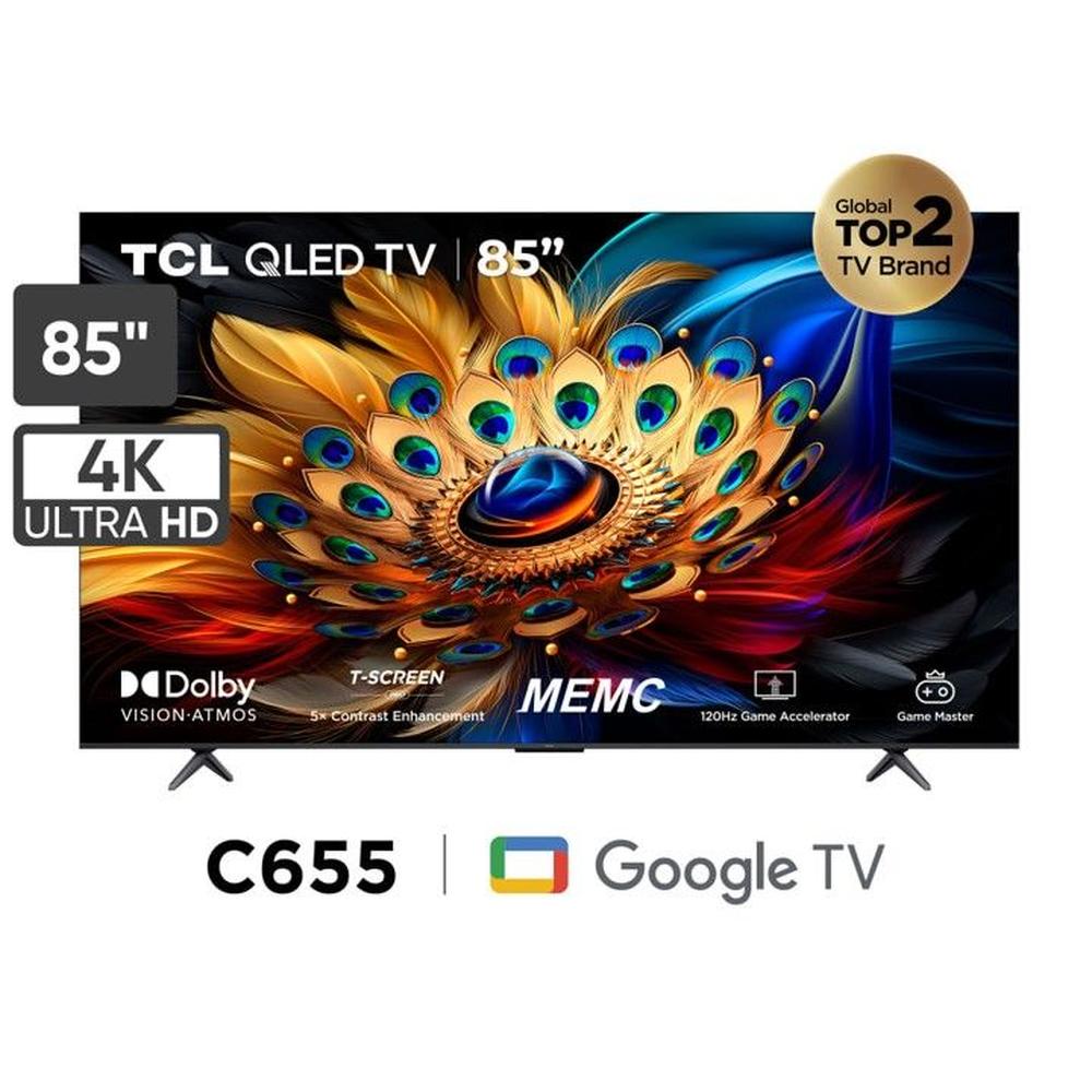 Televisor QLED 85 TCL UHD 4K Smart TV 85C655