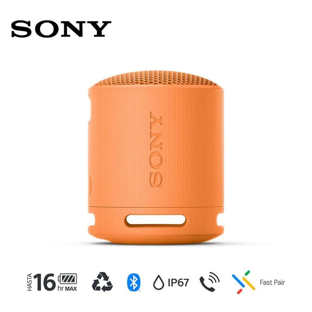 Parlante Bluetooth Sony SRS-XB100 Portátil Naranja