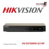 NVR 8CH POE. Hasta 8Mp. Soporta 1HDD(6TB)  HK-DS7608NI-Q1/8P