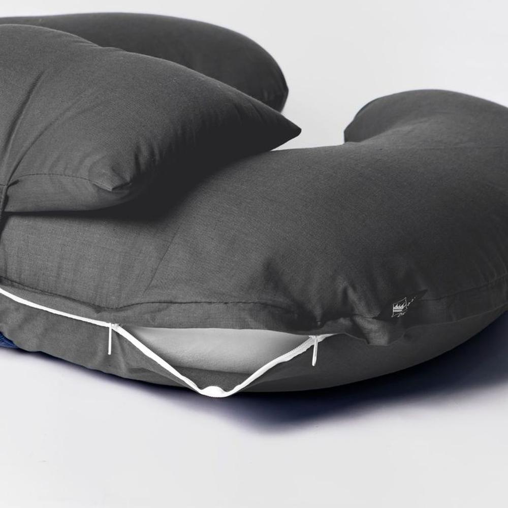 Cojin de Lactancia Con Funda Premium - Grafito