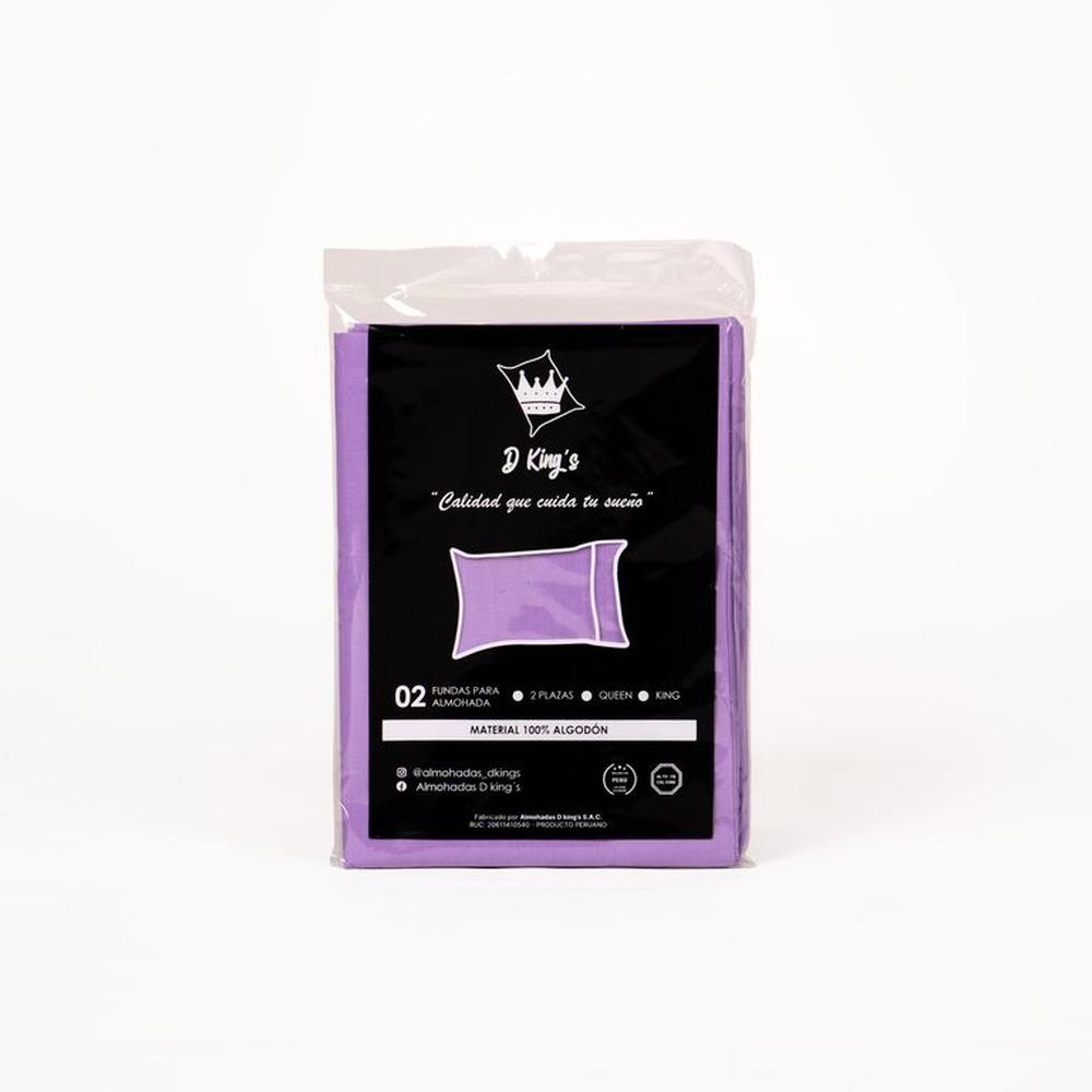 Fundas de Almohadas 2 Plz Set X2 Lila – 180 Hilos
