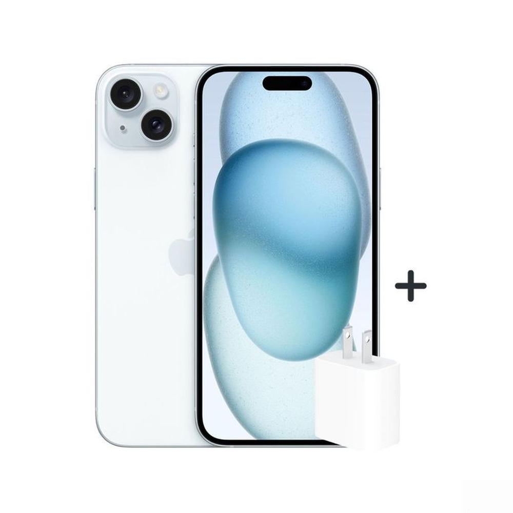 iphone 15 128GB (CHIP FISICO) + Dado 20W - BLUE