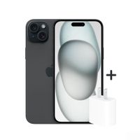 iphone 15 128GB (CHIP FISICO) + Dado 20W - NEGRO.